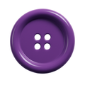 Лилави полиестерни копчета PB0001 / 9мм - 33мм
