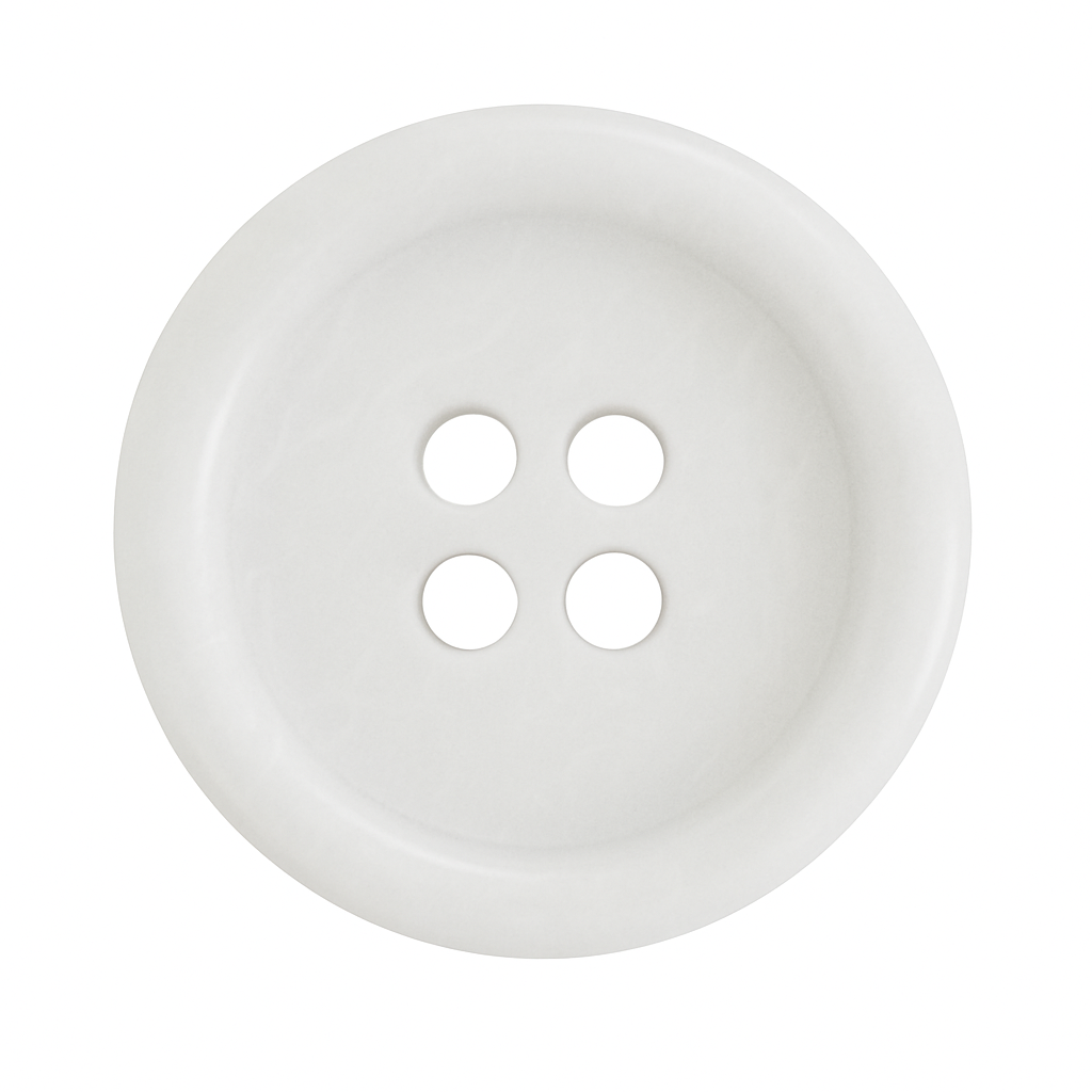 Бели корозо копчета за дрехи PB5001 / 15мм - 25мм Копчета