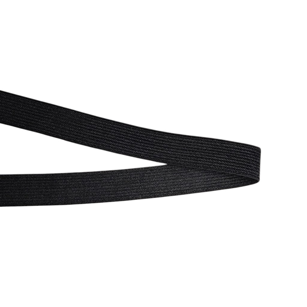 Черен тъкан ластик 1 см WE 1010 – здрав и стегнат ластик с Oeko-Tex сертификат Ластици