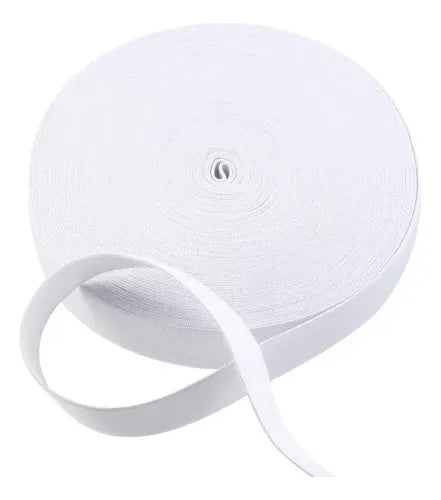 Бял тъкан ластик 2.5 см WE 0025 – здрав и стегнат ластик с Oeko-Tex сертификат Ластици