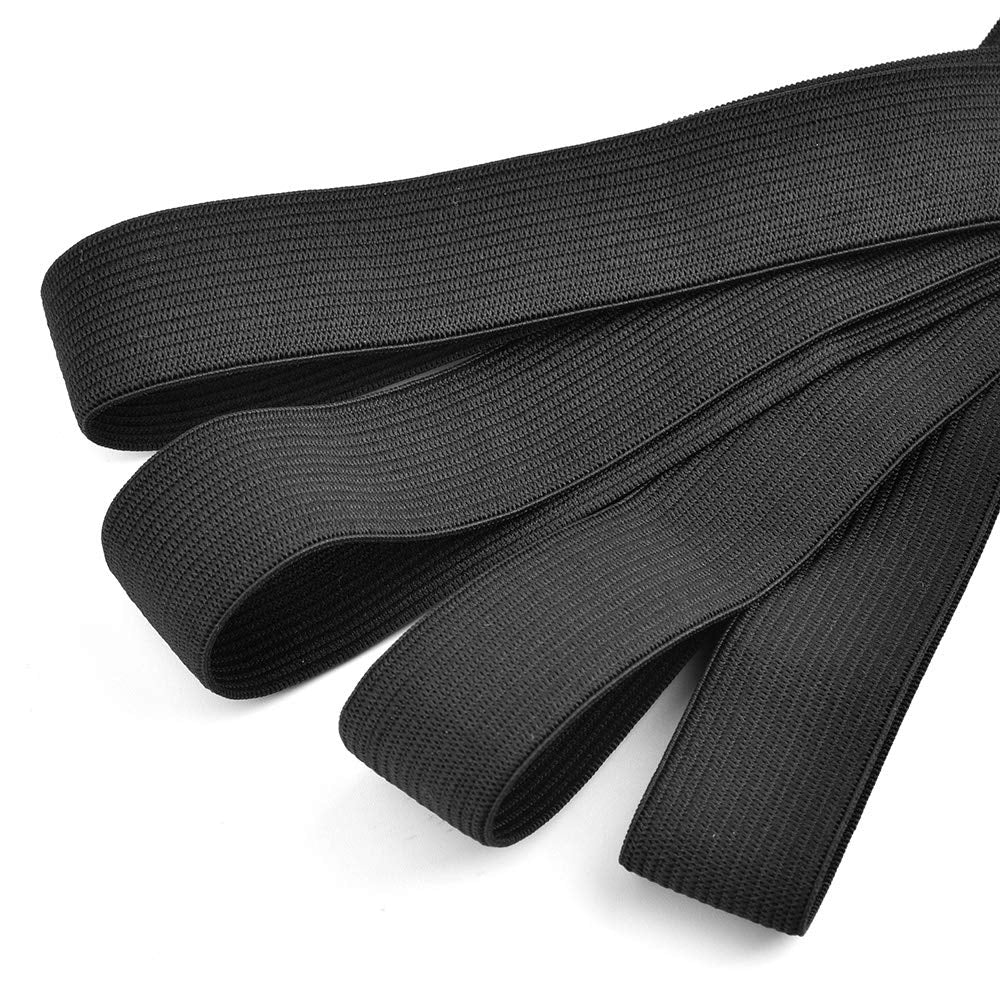 Черен тъкан ластик 5 см WE 1005 – здрав и стегнат ластик с Oeko-Tex сертификат Ластици