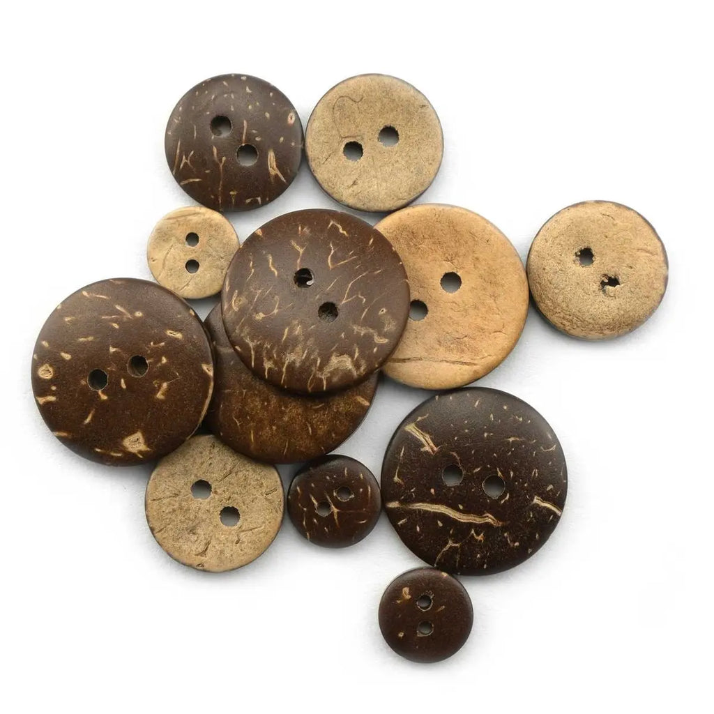 Кокосови копчета - 2 дупки Копчета