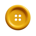 Жълти полиестерни копчета PB0001 / 9мм - 33мм