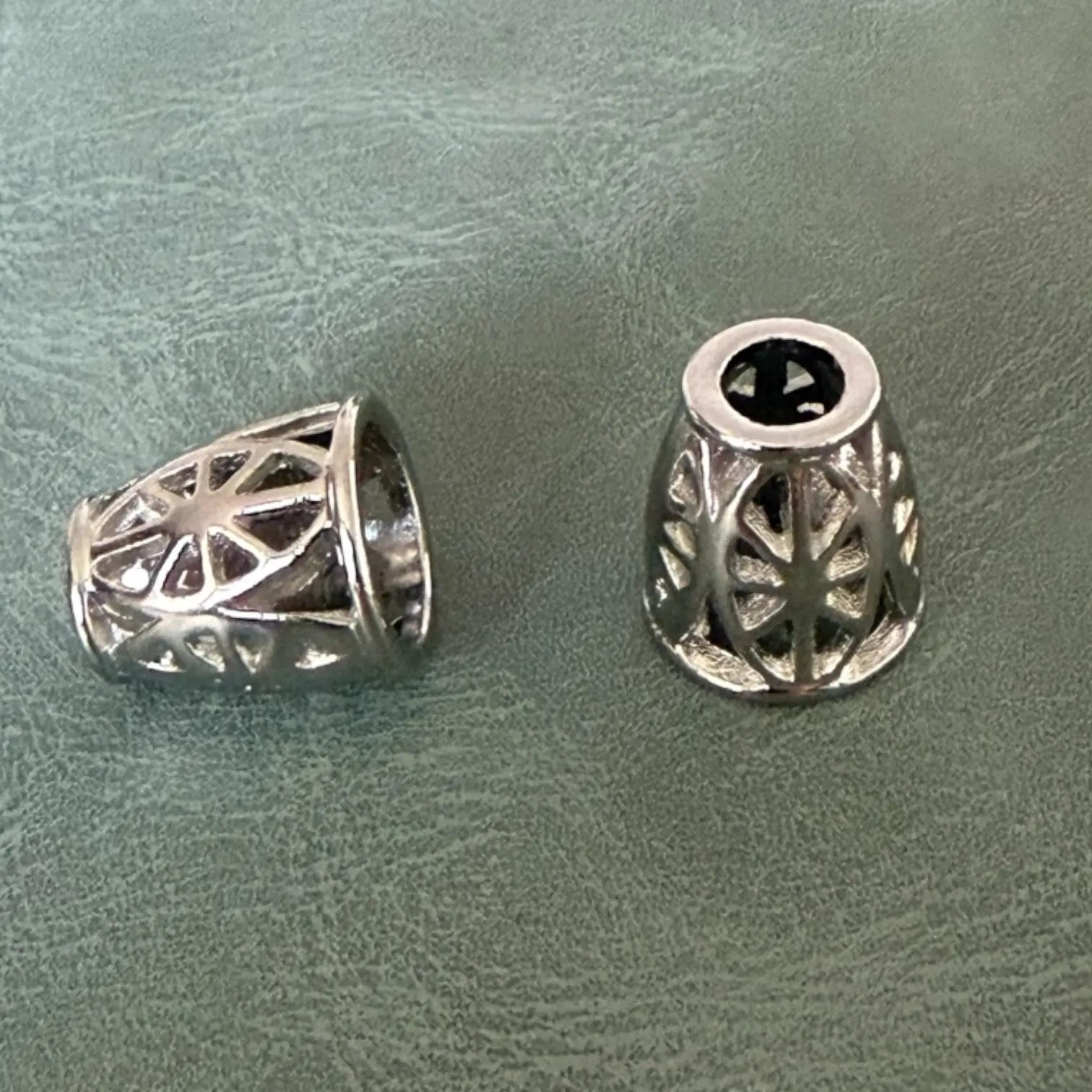 Метални накрайници Е-1024 Никел 14 мм – Луксозни накрайници за шнурове и ластици Аксесоари