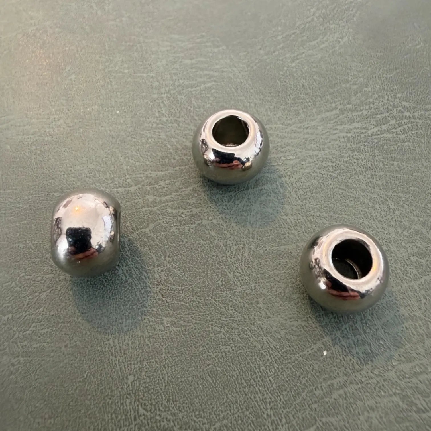 Метален накрайник Е-1569 Никел 0.5 см – Кръгъл модел, Дизайнерски Аксесоари