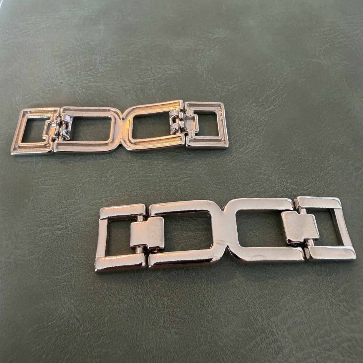 Метална катарама Е-2157 Никел 1 см – Уникална форма за дрехи, бански и обувки Катарами