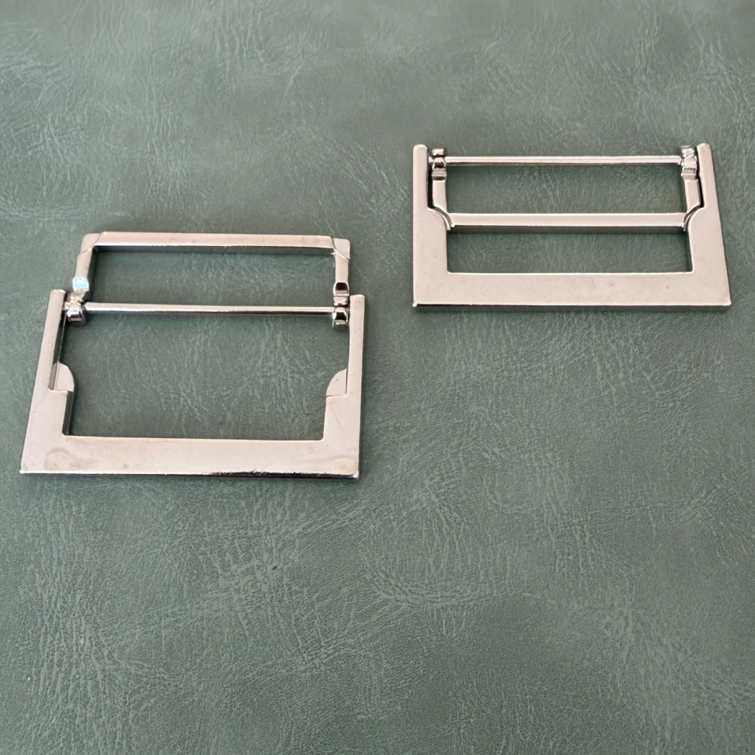 Метална катарама Е-2309 Сребриста 4 см – Правоъгълна катарама за колани и дрехи, Премиум качество Катарами