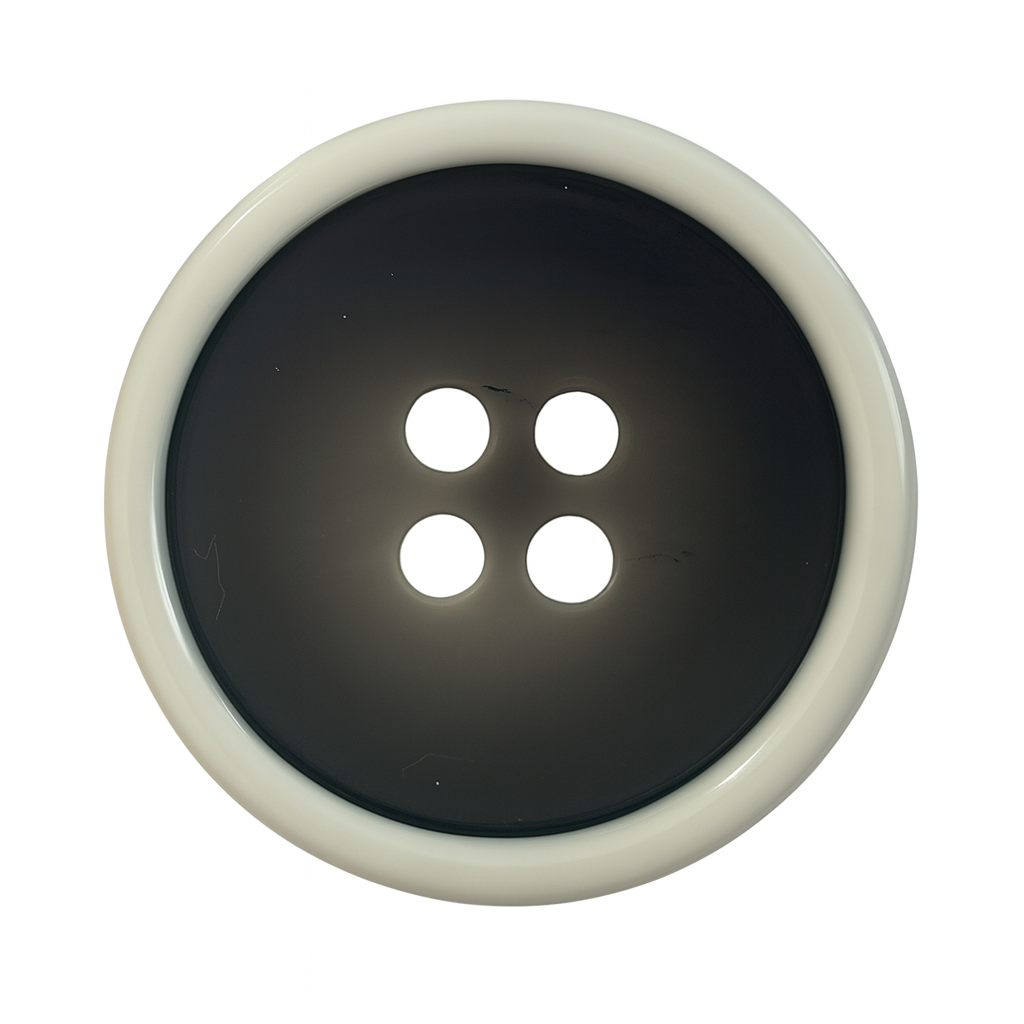 Черни копчета с бяло геврече за костюми PB0126 / 15мм - 20мм Копчета
