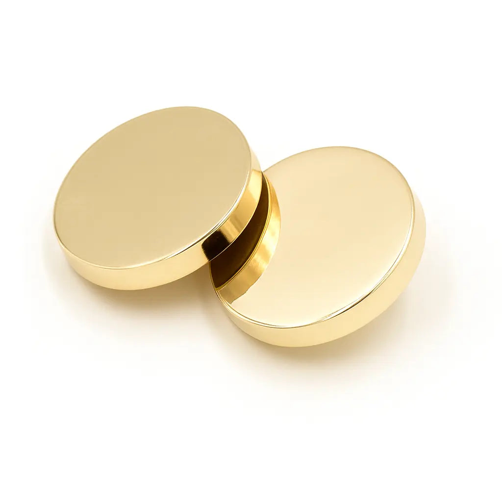 Светло златни метални копчета PB 0001 - Плоски Копчета