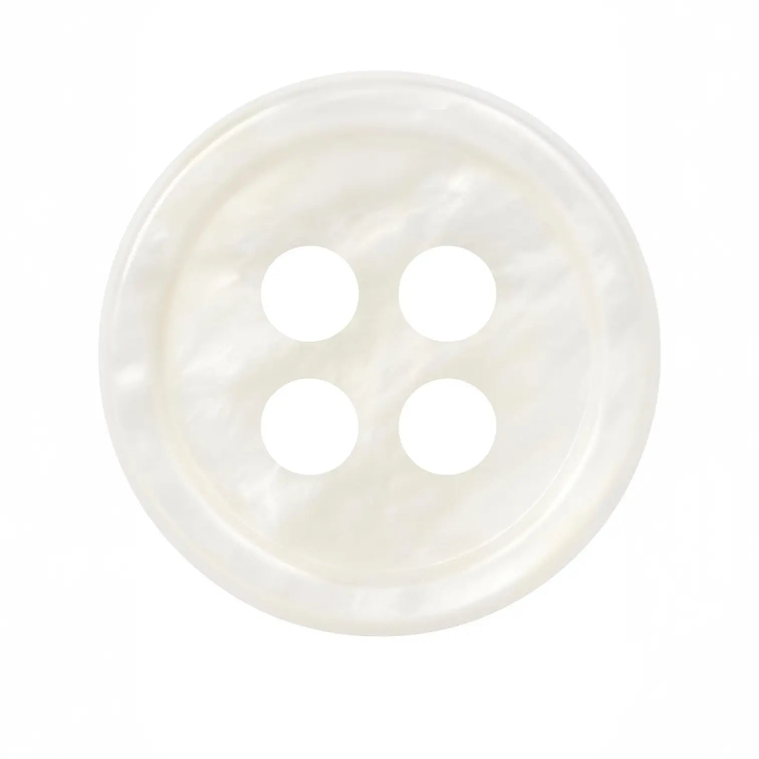 Бели седефени копчета за ризи от полиестер PB 1001 – 9 мм, 10 мм, 11.5 мм, 12.5 мм Копчета