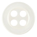 Бели седефени копчета за ризи от полиестер PB 1020 – 9 мм, 10 мм, 11.5 мм, 12.5 мм Копчета