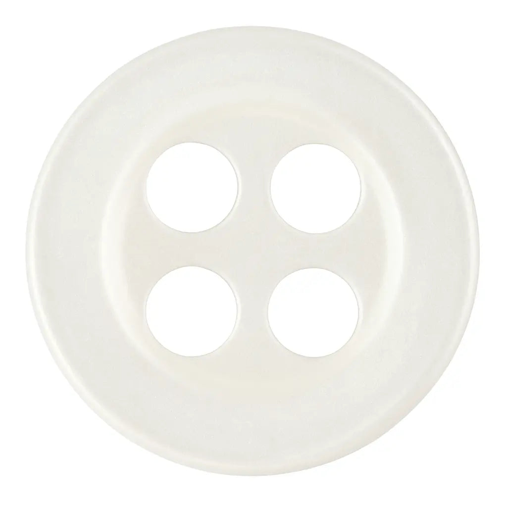 Бели седефени копчета за ризи от полиестер PB 1020 – 9 мм, 10 мм, 11.5 мм, 12.5 мм Копчета