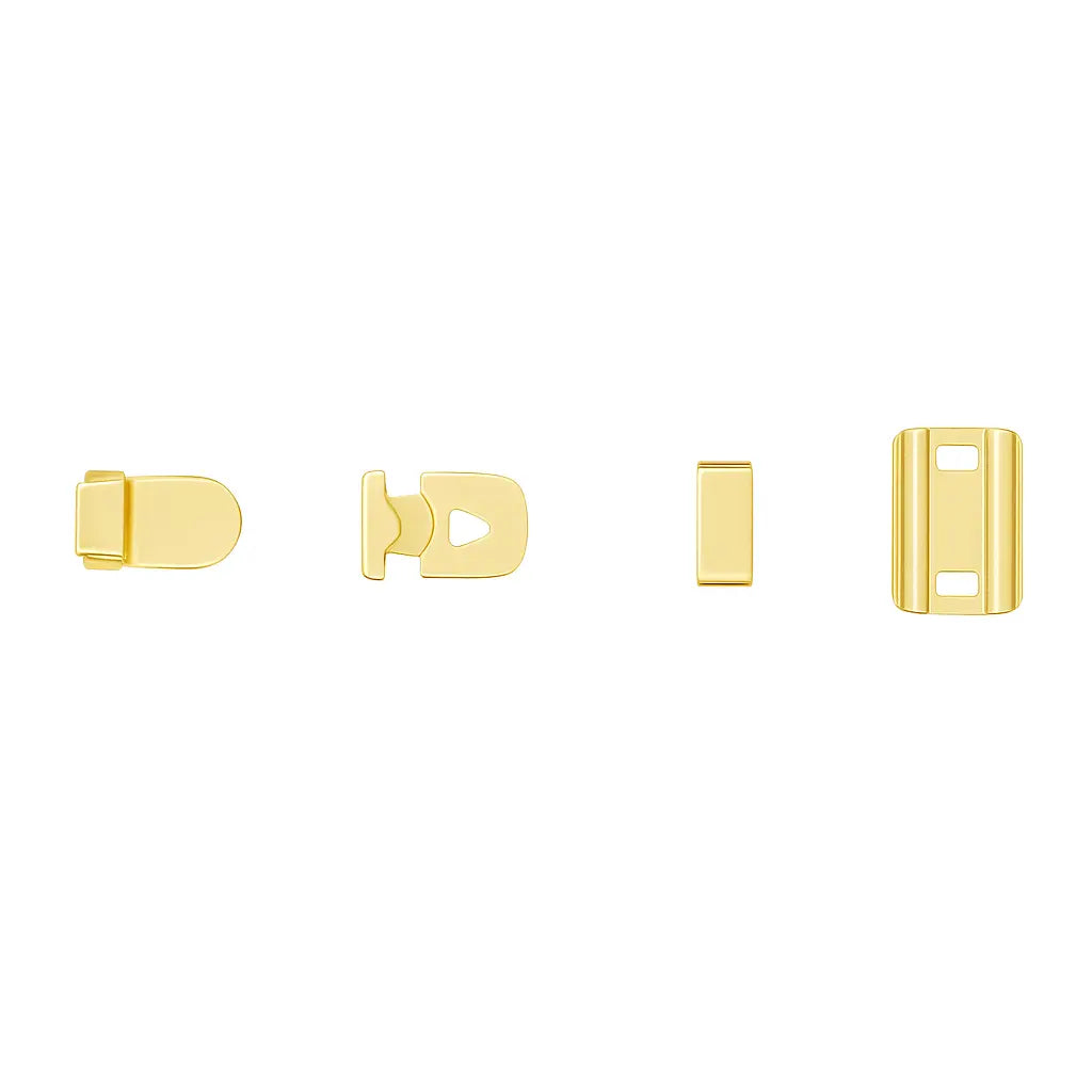 Светло златисти аграфки за дамски панталони AG 005 (Light Gold) – метални закопчалки Аксесоари