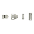 Сребристи аграфки за мъжки панталони AG 010 Nickel – метални закопчалки Аксесоари